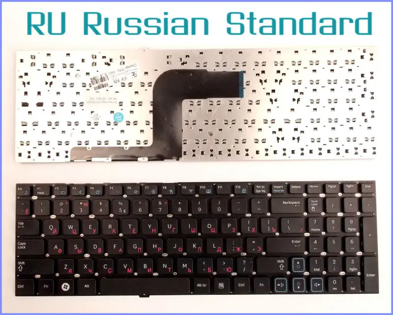 Русская версия RU Клавиатура для ноутбука Samsung RC512 RV518 RC520 RC510 RC530 S3511 E3511|russian keyboard