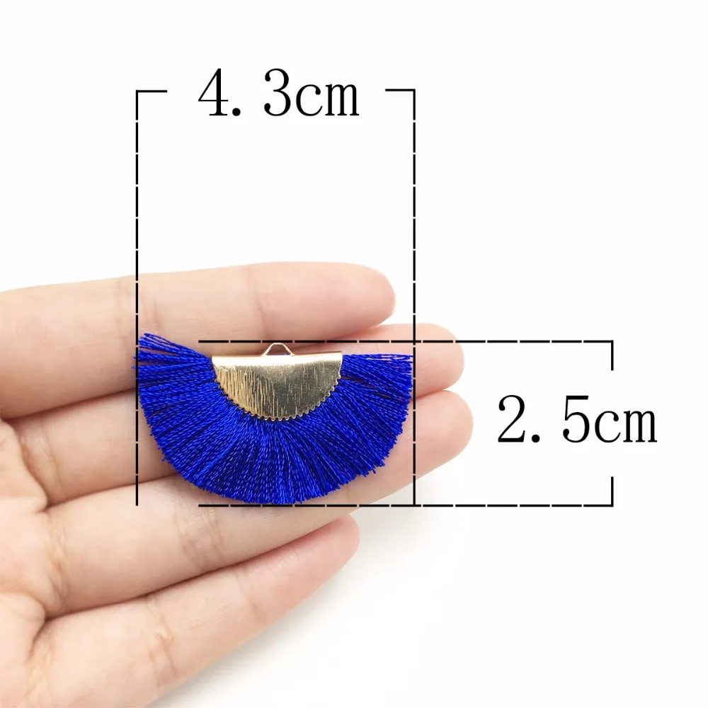 assoonas L142 4.3cm silk tassels jewelry materials accessories parts golden clip diy earrings pendants making hand made | Украшения и