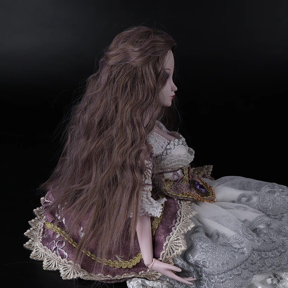 Cataleya 1/3 1/4 BJD волосы высокая температура длинные серые прямые и Курчавый BJD парик SD для BJD куклы