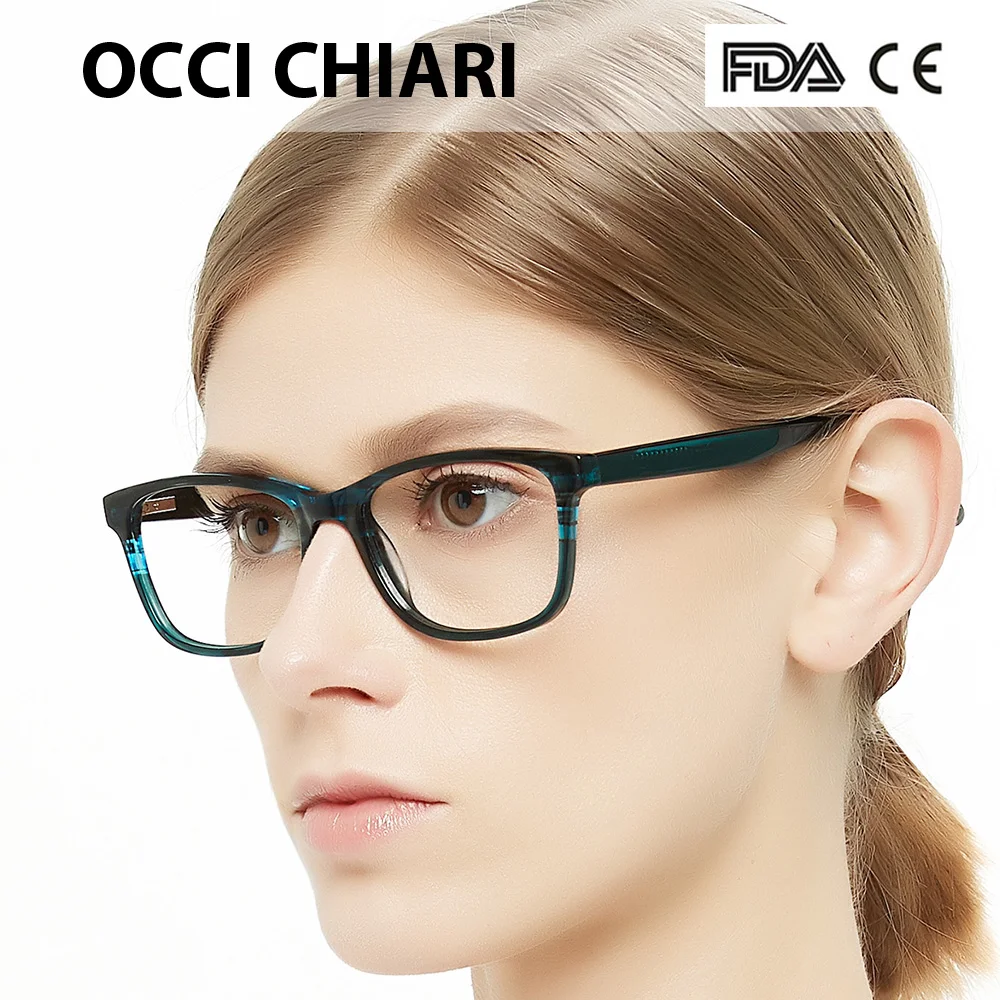 OCCI CHIARI очки прозрачные очки оправа для женщин модные очки Брендовые дизайнерские ацетатные бронзы