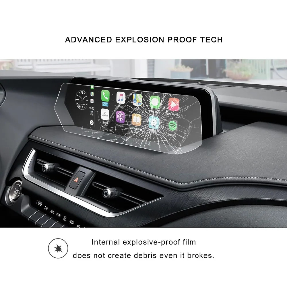 RUIYA экран протектор для Lexus UX левый руль автомобиля gps навигационный центр сенсорный дисплей, 9H закаленное стекло экран защитная пленка