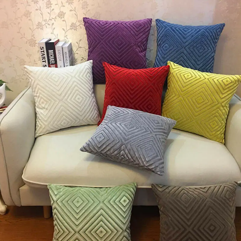 

Мягкий декоративный чехол для подушки, 5 цветов, 45x45 см