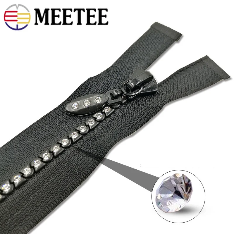 Meetee 5 # разъемная застежка-молния с открытым концом 60/70/80 см закрыты хвост 15/20 со
