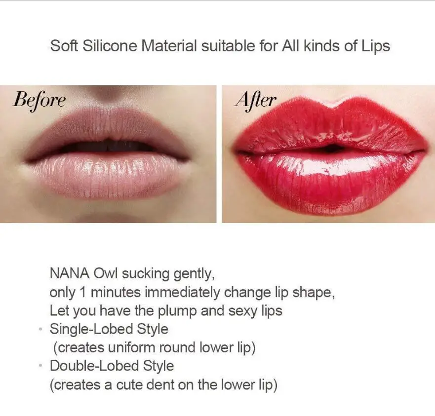 Ladies Sexy Full Lips Rich Tool Equipment Massage Silicone Owl Shape Family Body Cupping Cup |