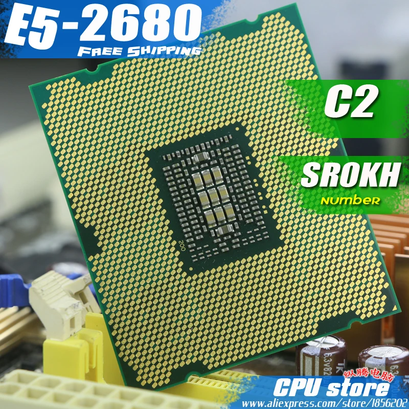 Процессор Intel Xeon E5-2680 C2 SR0KH 20 МБ кэш/2 7 ГГц/8 00 ГТ/с E5 2680 LGA 2011 восемь ядер продажа 2670 |