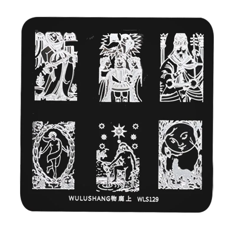 20 видов стилей 6 см Дизайн ногтей штамповка пластины лак дизайн печати маникюр