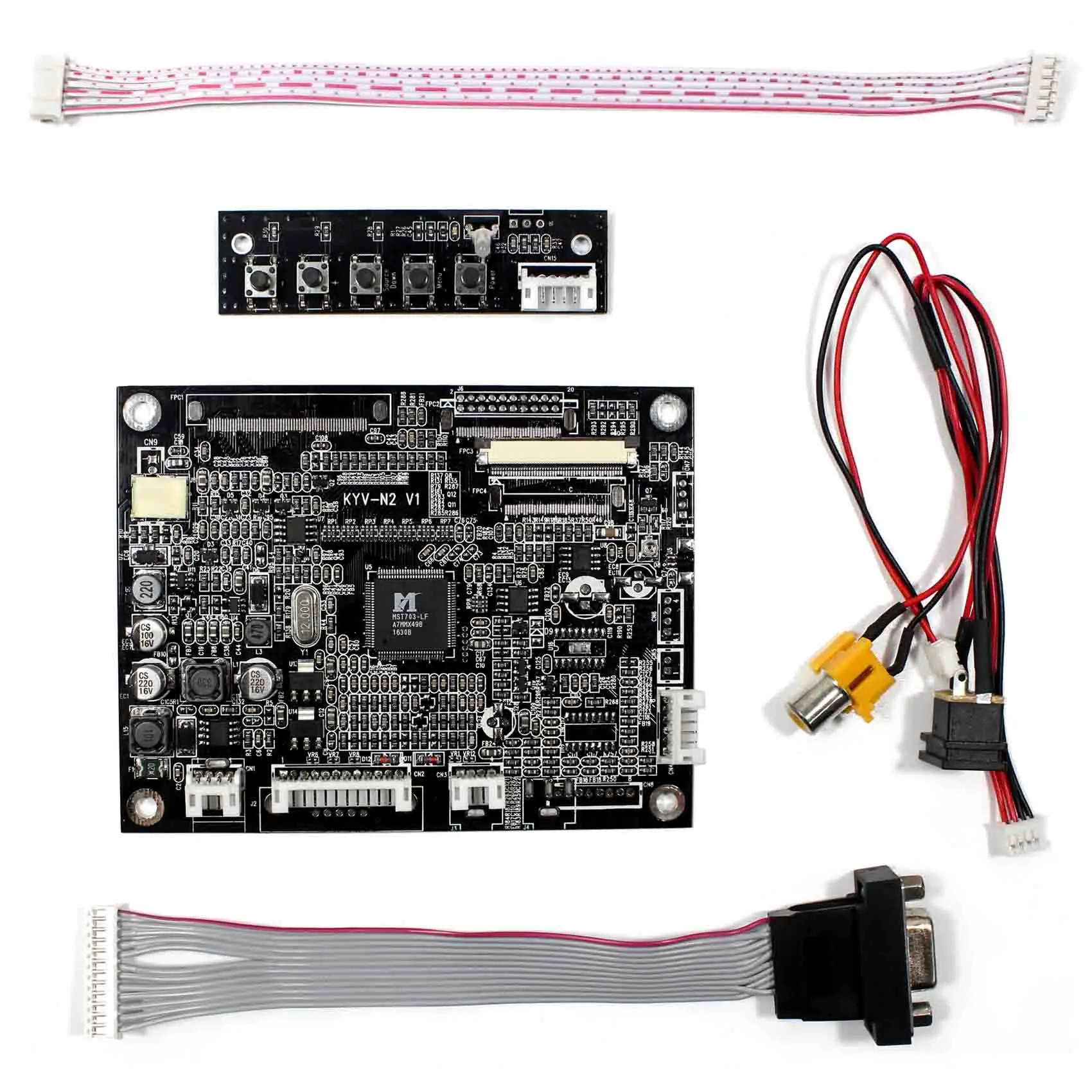 VGA + AV LCD плата контроллера для 5 дюймов 640x480 AT050TN22 ЖК-экран | Электроника