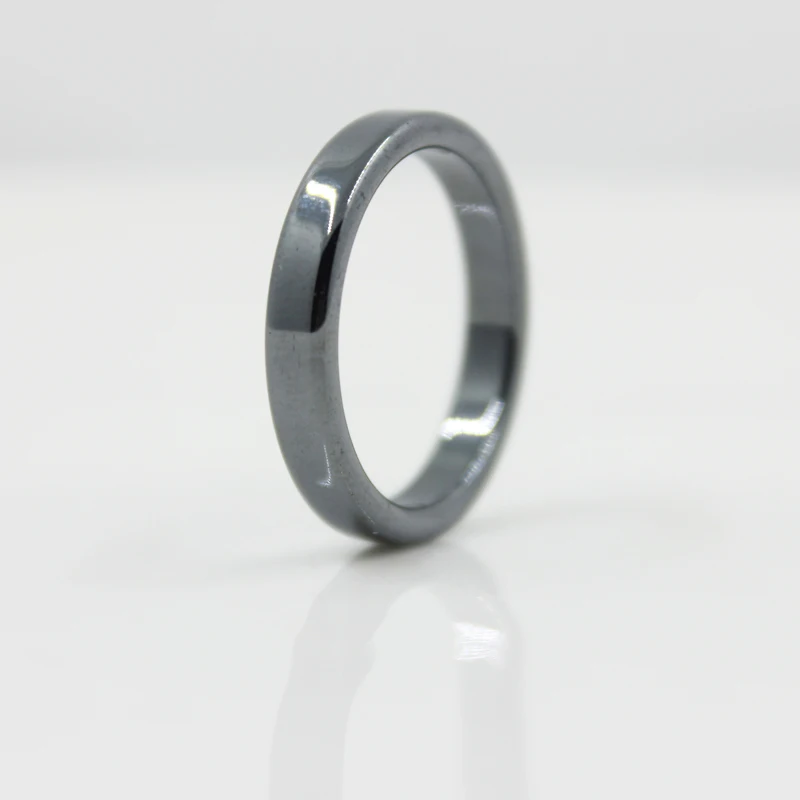 Модные ювелирные изделия качество AAA гладкие ширина 4 мм плоские гематитовые