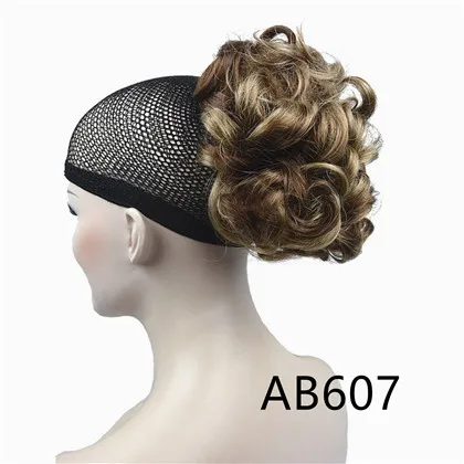 AB607 StrongBeauty короткий кудрявый коготь клип на волосы конский хвост шиньон синтетический парик для наращивания 42 цвета - Цвет: AB607
