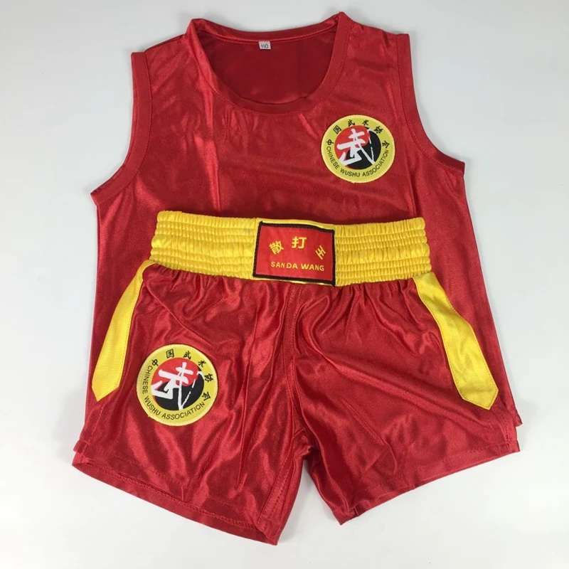 Боксерские шорты MMA Muay Thai штаны для кикбоксинга трусы Sanda Wushu Kungfu детей и мужчин |