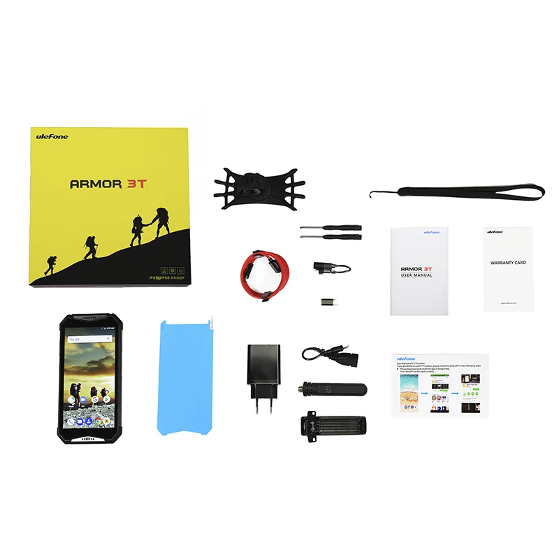 Ulefone power 3t 10300 мА/ч иди и болтай Walkie Talkie “иди смартфон IP68 Водонепроницаемый