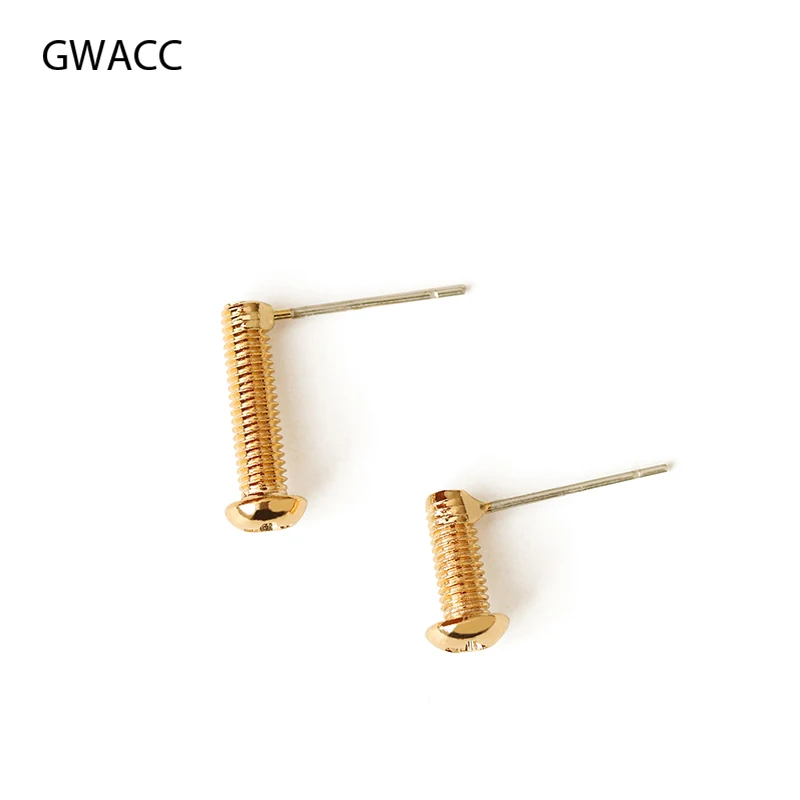 Женские маленькие серьги-гвоздики GWACC оригинальные серьги золотого и