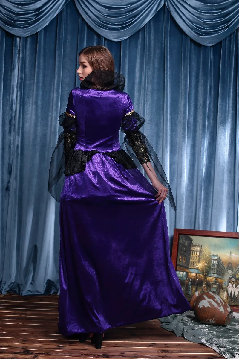 Белоснежка роскошное платье злой королевы костюм фэнтези Хэллоуин карнавал