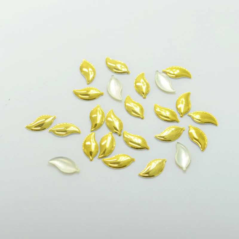 3D гвоздики для ногтей серебряный золотой сплав дизайн Стразы 4x8 мм левая форма