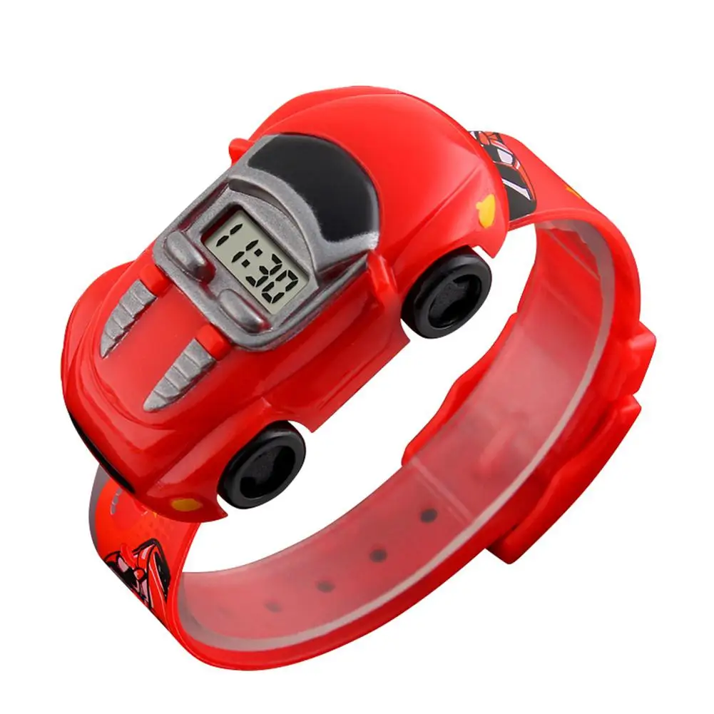 Children Kids Boy Watches Car Toy Digital LED Quartz Sports Electronic Quartz Sport Watch Shock WristWatch