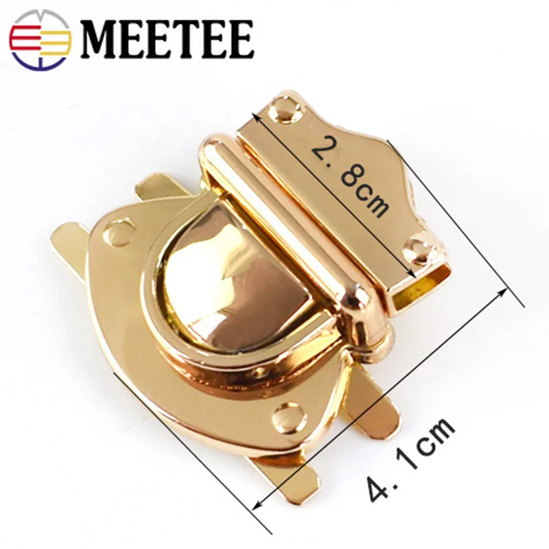 Meetee 2 шт. металлический замок для Сумки Пряжка утка язык кошелек застежка DIY