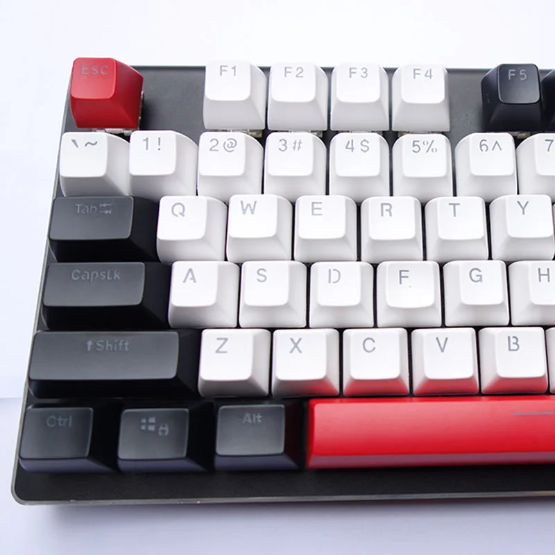 104 ключ SA профиль высоты толстый PBT профиль ключ крышка s с подсветкой для Cherry mx Переключатель механическая клавиатура крест вал ключ крышка - Цвет: Blank White