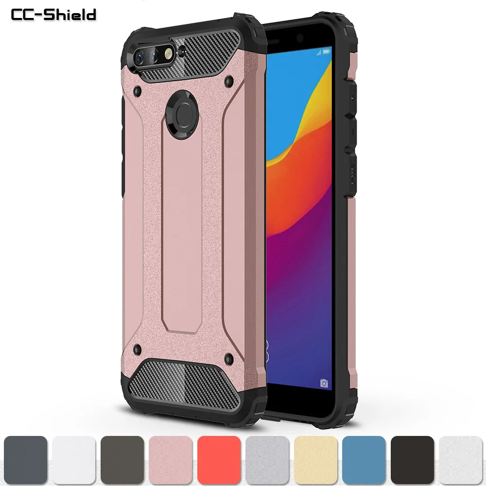 Armor Case for Huawei Honor 7C AUM-L41 Honor7C 5.7 &quot inch Phone Bumper Fitted C7 AUM L41 Frame Cover |