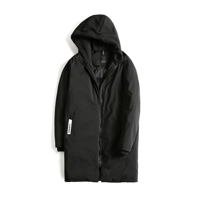 Black Зима большой размер XXXL-8XL Мужской Хлопковый костюм мужская длинная секция теплая Толстая черная куртка подходит для 140 кг мужская куртка - Цвет: Black