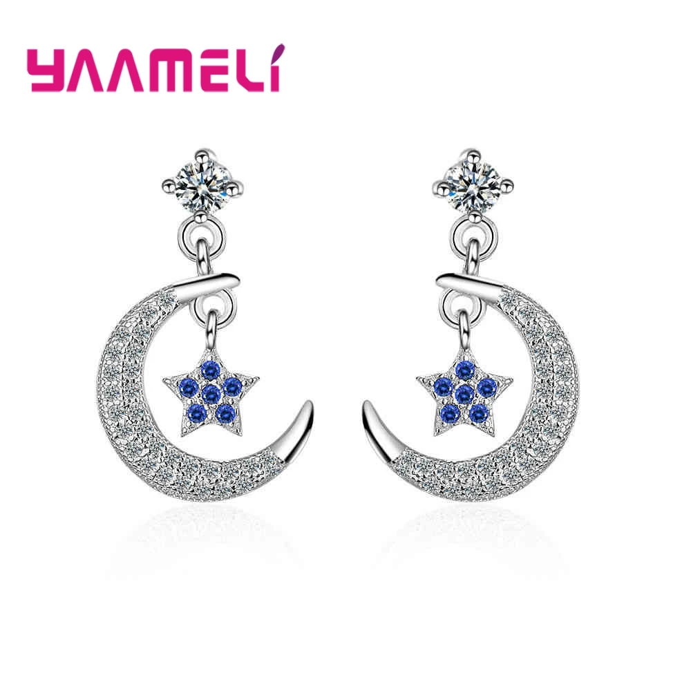 

Классические женские серьги-капельки Moon Star, высокое качество, для свадьбы, помолвки, вечерние украшения, подарок на свадьбу