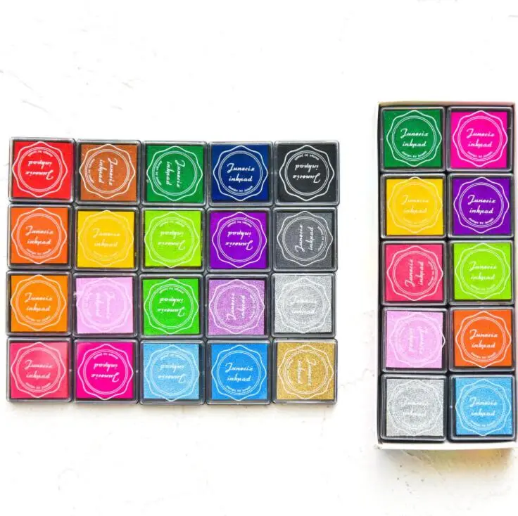 4*4 см цветные чернильные подушечки для рисования пальцами милые резиновые