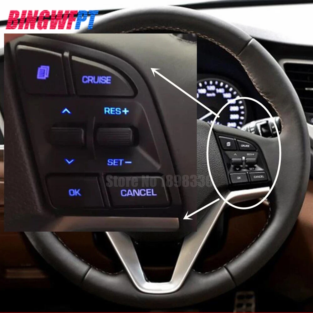 

Для Hyundai Tucson 2015 1,6 T/2,0 рулевое колесо Круизное управление кнопка переключения Рулевое колесо Кнопка 96720D3200