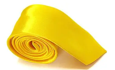 Golden 10 шт./лот, мужской тонкий галстук, Одноцветный галстук, узкий галстук из полиэстера, ширина 5 см, 34 Цвета, королевский синий, золотой, вечерние, официальные Галстуки - Цвет: Golden