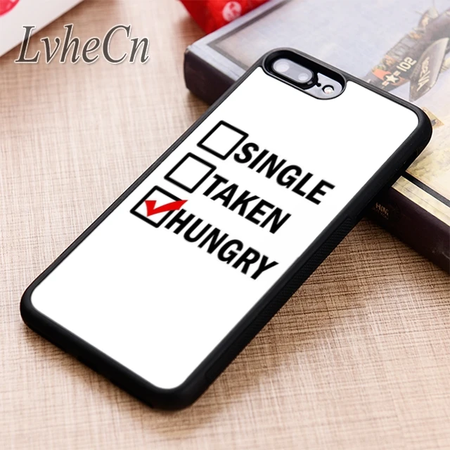 LvheCn односторонний голодный чехол для телефона iPhone 5 6 6s 7 8 plus X XR XS max 11 12 Pro Samsung Galaxy S7