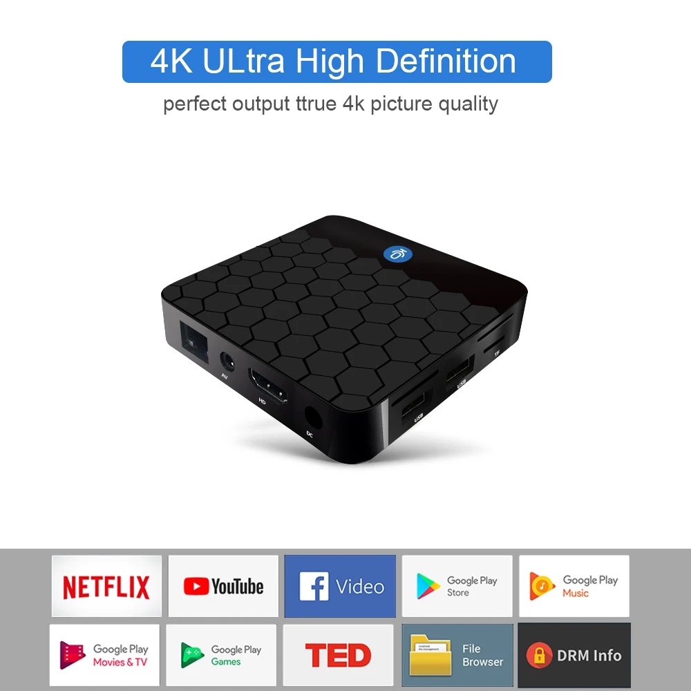L8STAR X88 Мини Android 7 1 Google ТВ коробка RK3328 2 ГБ 16 Смарт Wi Fi с голосом дистанционного
