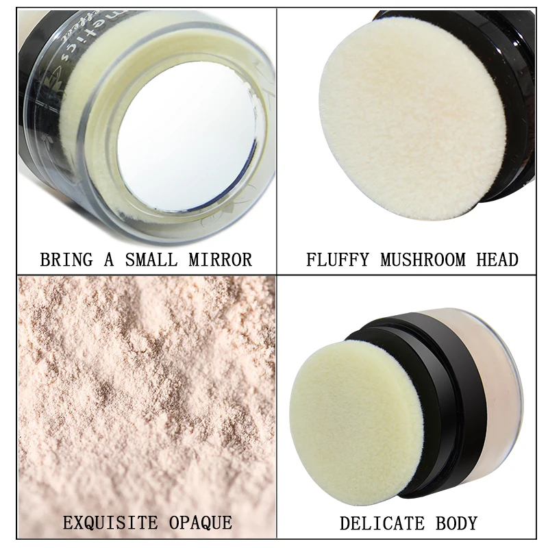Рассыпчатая пудра Make Up 4 цвета косметика для лица макияж водонепроницаемый