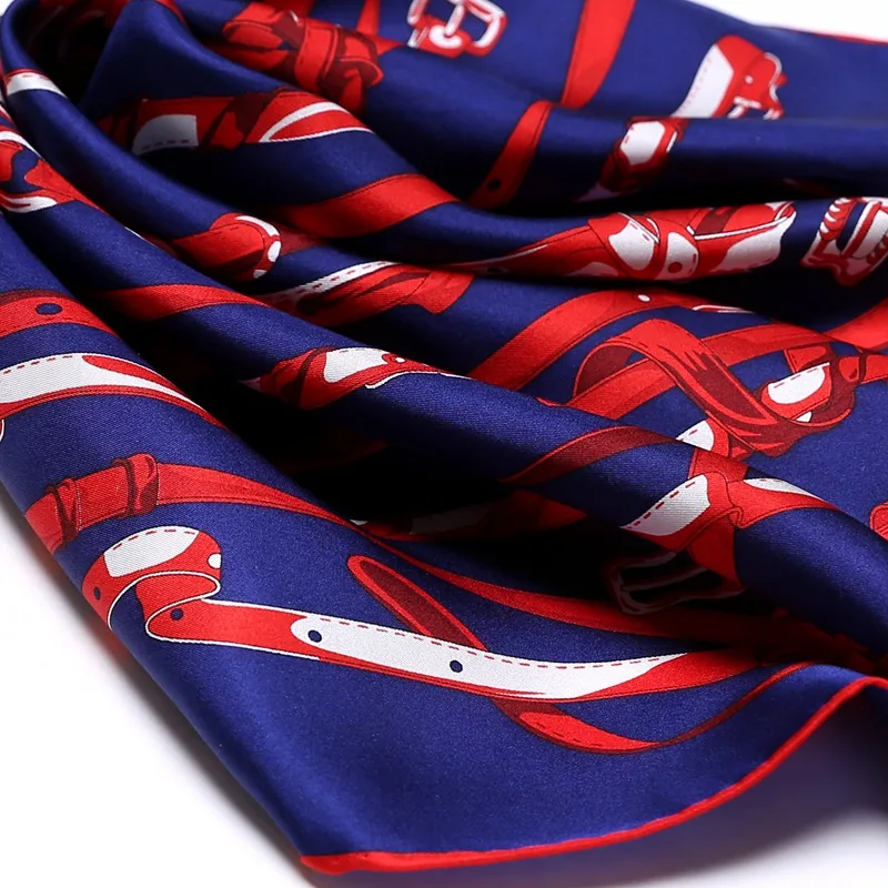 Платок Бандана с принтом на ремне шейный платок маленький квадратный шелковый