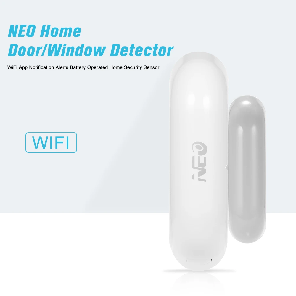 

NEO Home Door/Window Detector WiFi Battery Operated Home Security Sensor App Notification Alerts