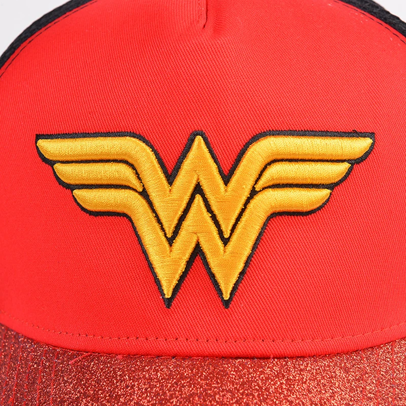 Женская бейсбольная Кепка Snapback Wonder Woman сетчатая шапка красный головной убор
