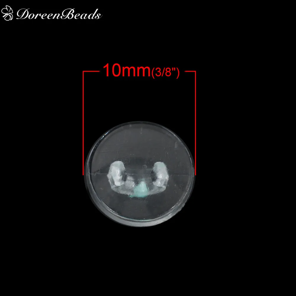 Круглые прозрачные пуговицы DoreenBeads 10 мм (3/8 дюйма) диаметром 20 шт. | Дом и сад