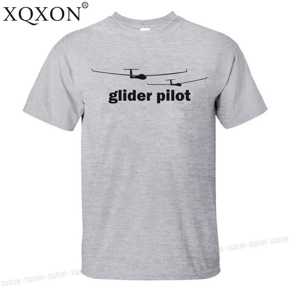 

XQXON-glider pilot print new men t-shirt cotton summer Short sleeve man t shirt tops K96