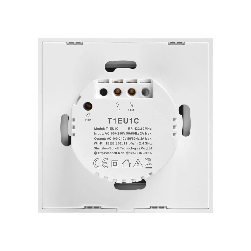 Умный настенный сенсорный светильник ель Sonoff T1 ЕС Великобритания Wi Fi 1 3 клавиши TX