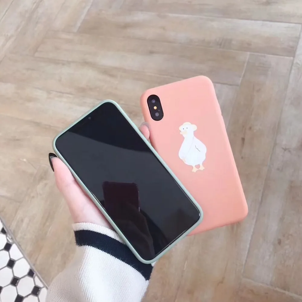 Ourpho толстый ТПУ чехол для телефона iphone 6 6s 7 8 plus летний основной Morandi или X XR XS