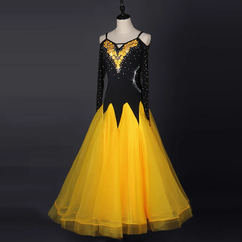 2017 бальное платье для танцев новейший дизайн женщин Современный Вальс Танго