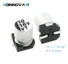 200 шт.лот SMD алюминиевые электролитические конденсаторы 16 В10 мкФ объем 4*5 мм лучшее качество