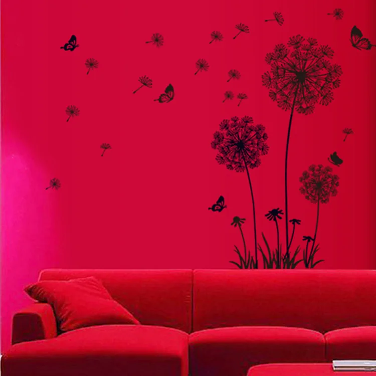 Diy Larde наклейки на стену в виде одуванчика семейное дерево настенный плакат