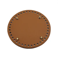 1414cm bag bottoms leather bag accessories handmade diy replacement round brown bottoms for bucket bag crossbody handbag