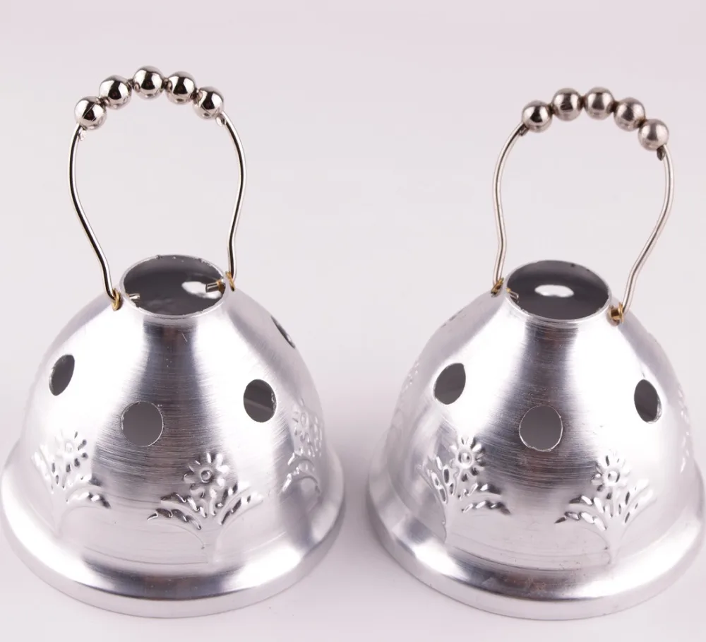 Silver Screen Flower Metal Hookah Shisha Bowl Windbreak Fire Carbon Ssolation Cover | Дом и сад