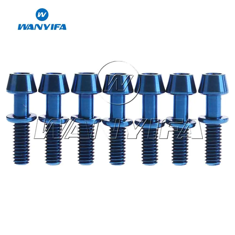 Титановый шестигранный винт Wanyifa Boltm4x15.3mm с шайбами для Ritchey C260 7 шт.|stem screw|titanium bicycle