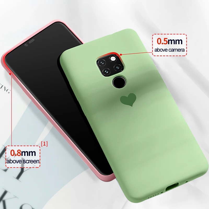 Чехол для Huawei Mate 20 Pro из жидкого силикона ТПУ гелевый резиновый противоударный