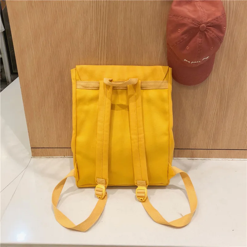 Женский холщовый школьный рюкзак для подростков Mochilas Bookbag модный школьный рюкзак для девочек черная школьная сумка