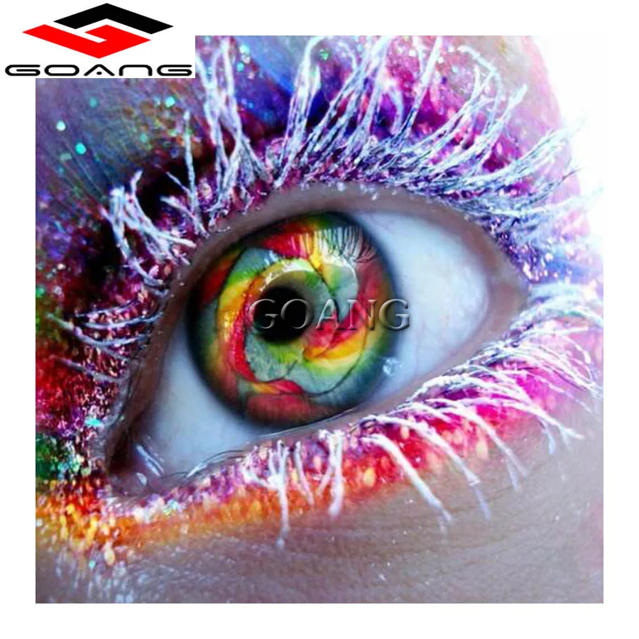 Diamond Embroidery Painting 3D Full Drill Mosaic Cross Stitch &quotIce eyes&quot Pasted DIY Crafts Decor Gifts | Дом и сад