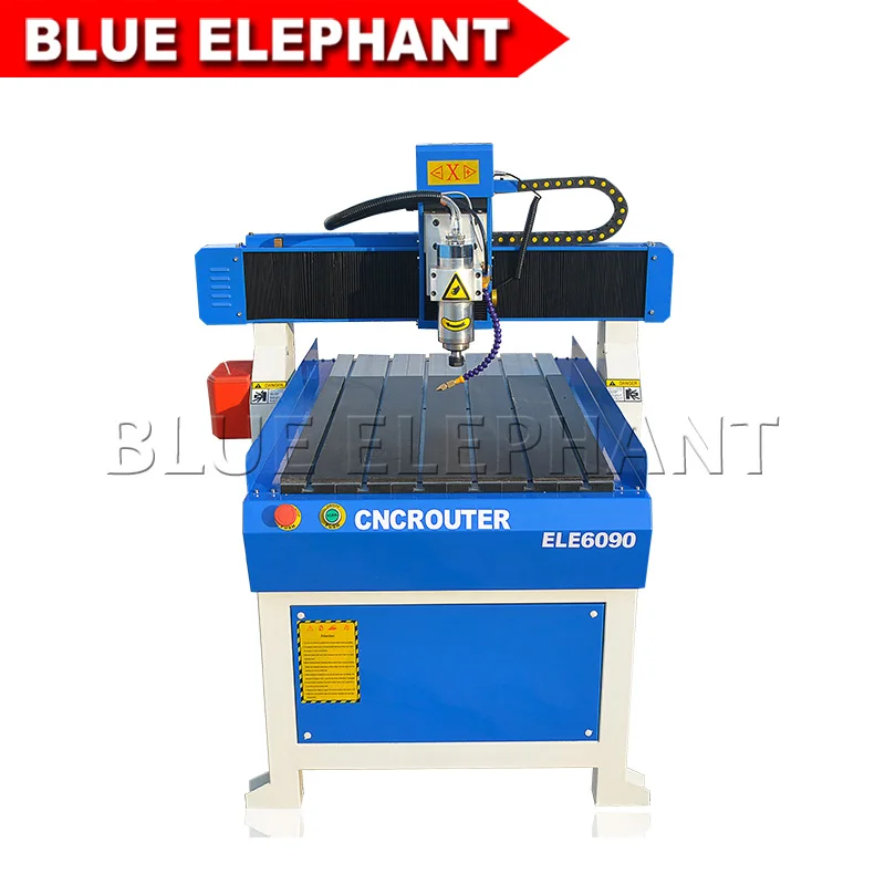 Недорогой Китайский деревообрабатывающий фрезерный станок с ЧПУ Blue Elephant 6090 3d