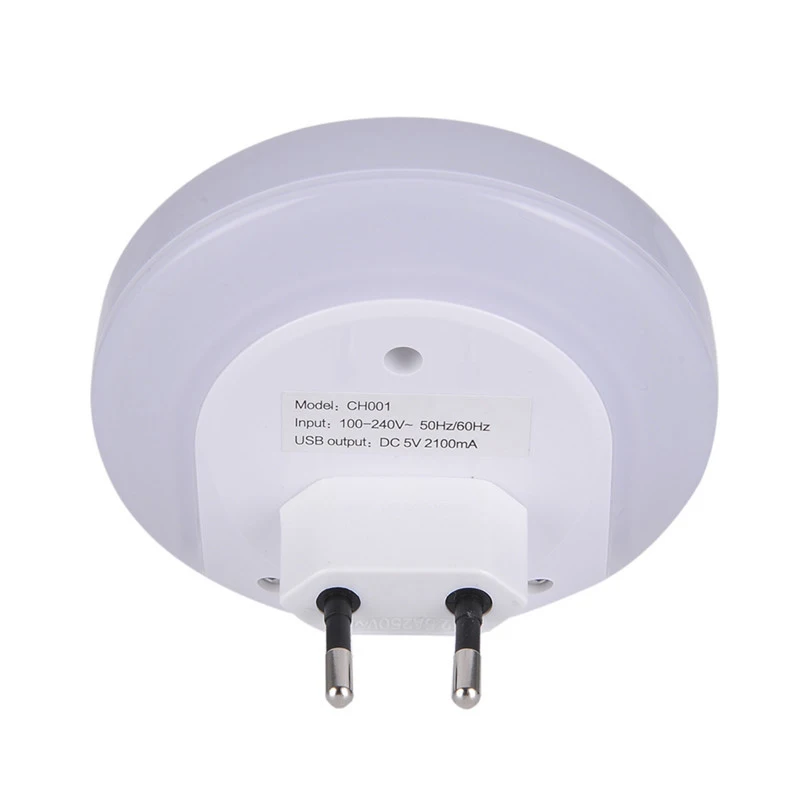 bochsbc 2 usb charging socket led lights charger bedroom night light for iphone xiaomi mobile phone mini energy saving lamps free global shipping