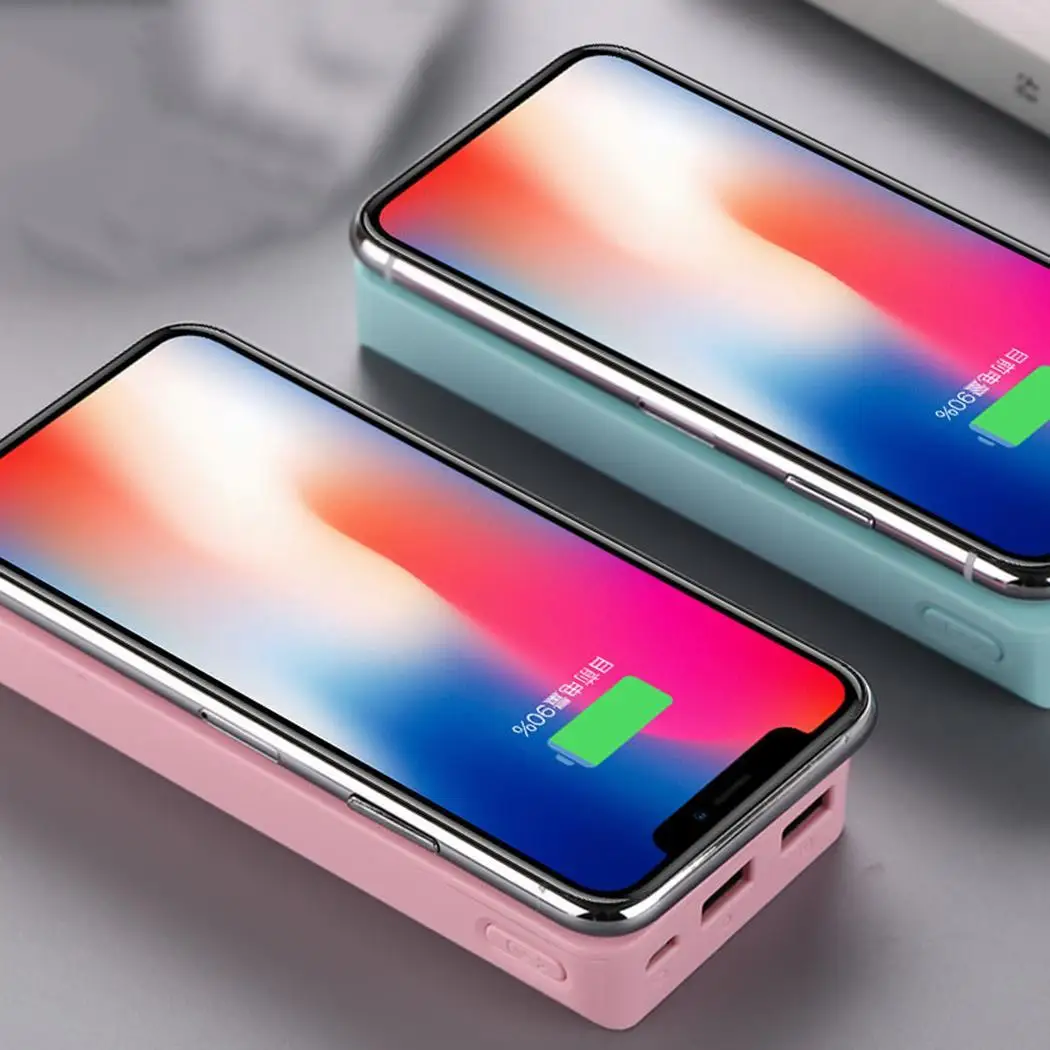 Портативный внешний аккумулятор 20000 мАч для Xiaomi iPhone Samsung Huawei с двойным выходом USB