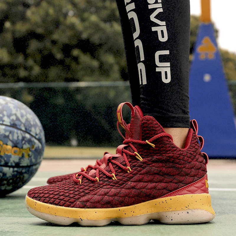 Высокая амортизация оригинальная Баскетбольная обувь ударопрочная пара